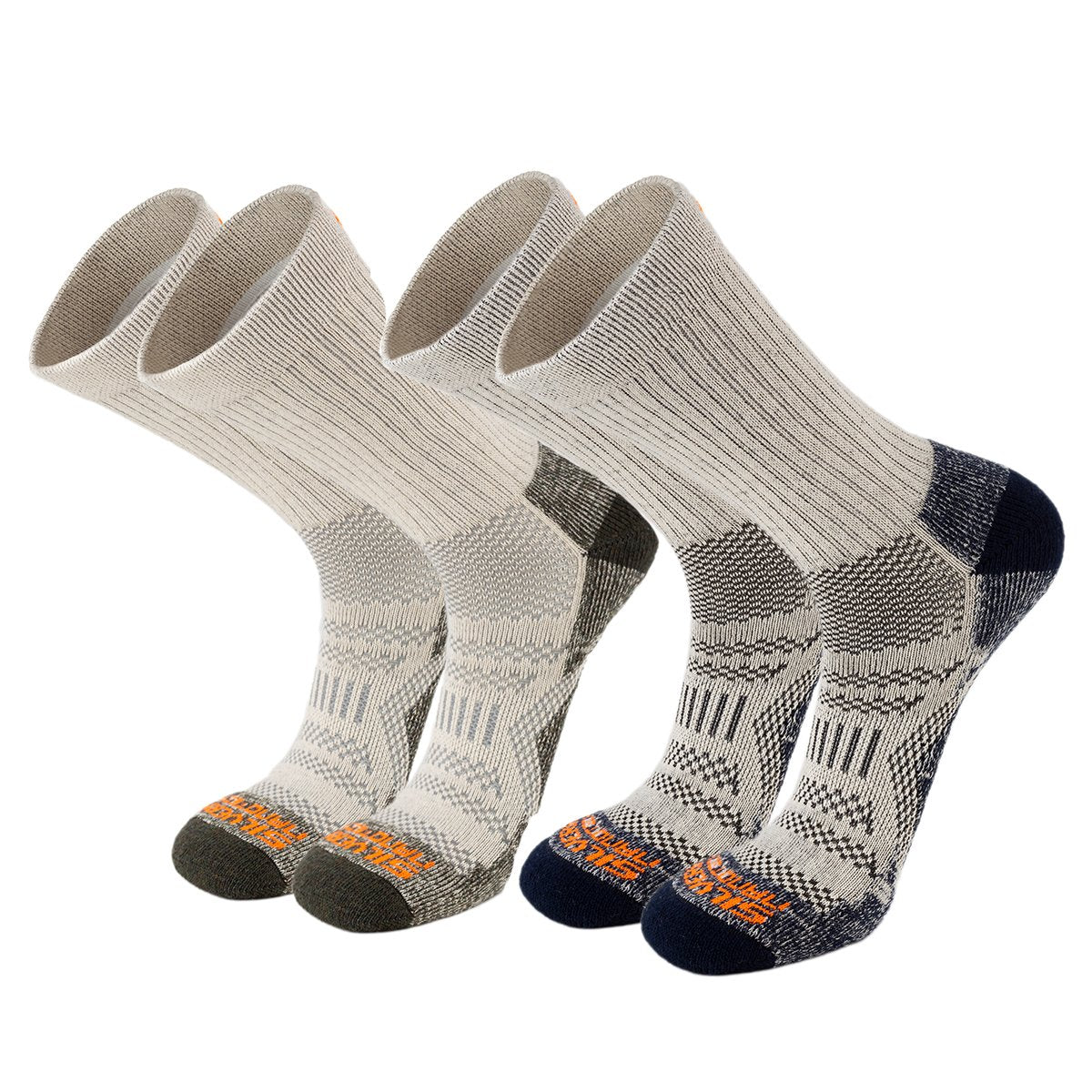 Calcetines de lana de alpaca 2 pares calcetines térmicos naturales de  invierno para hombre mujer gris marrón