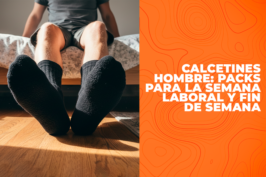 Pack de calcetines para hombre uso laboral entre semana y outdoor fin de semana