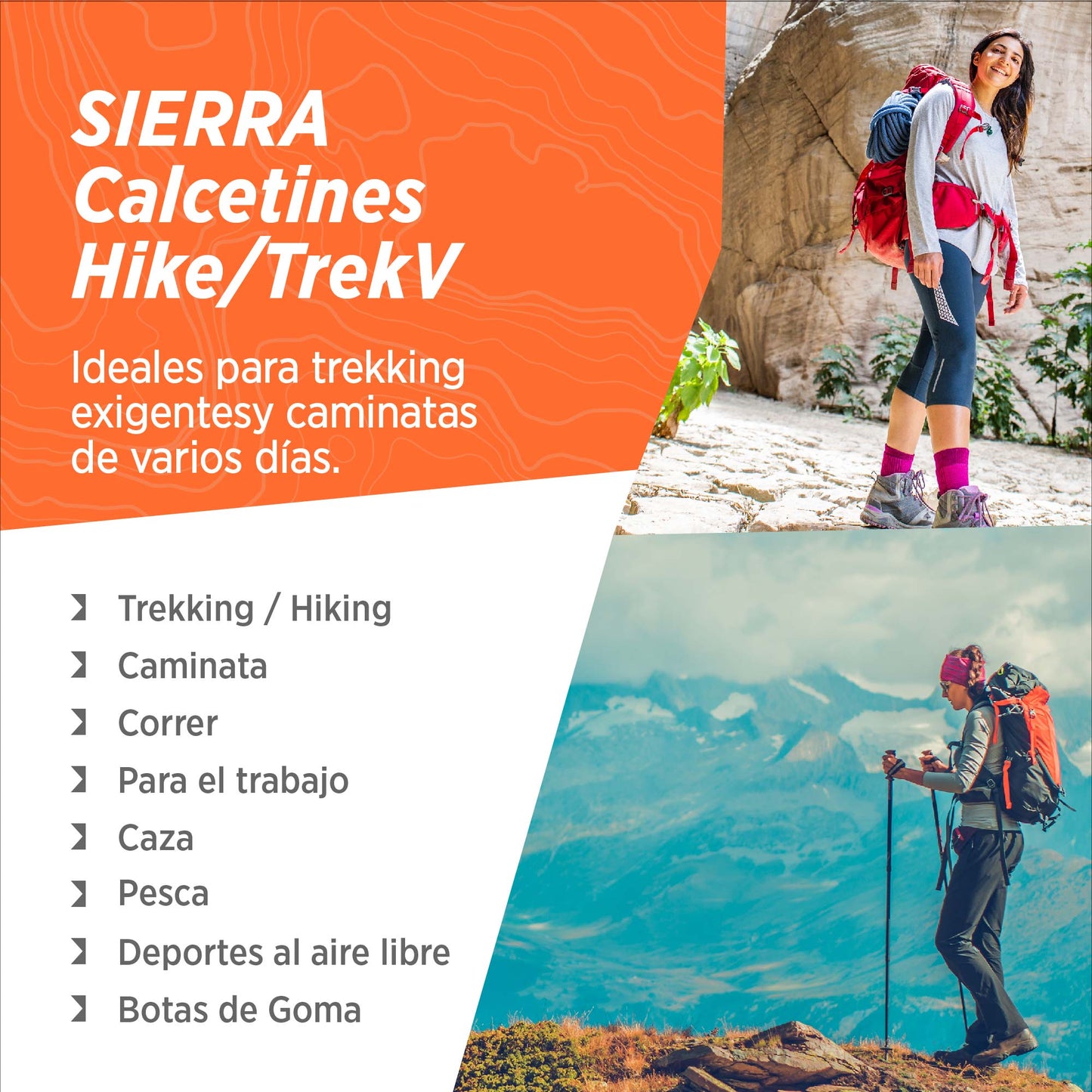 SIERRA Travel & Walk | Calcetines de Alpaca y Merino