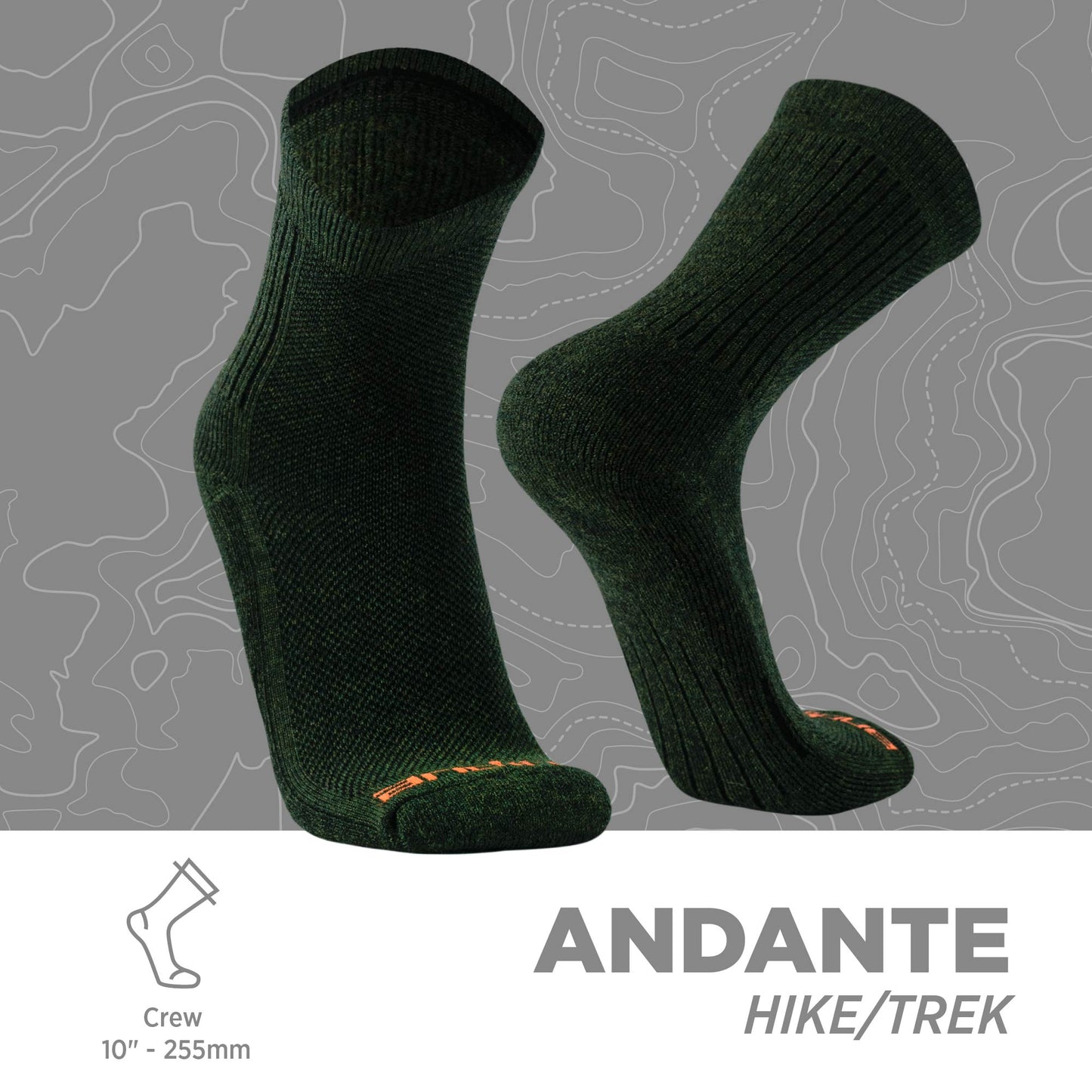 Calcetines de Alpaca Térmicos y acolchados ANDANTE para Trial y Running