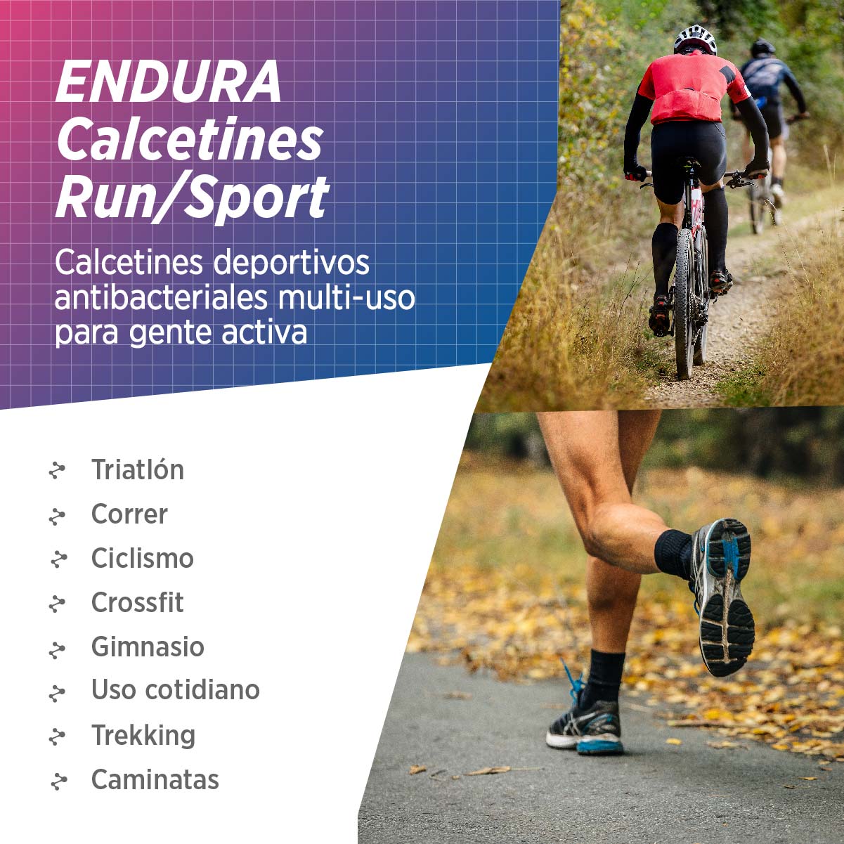 ENDURA Calcetines de Compresion 20-30 mmHg