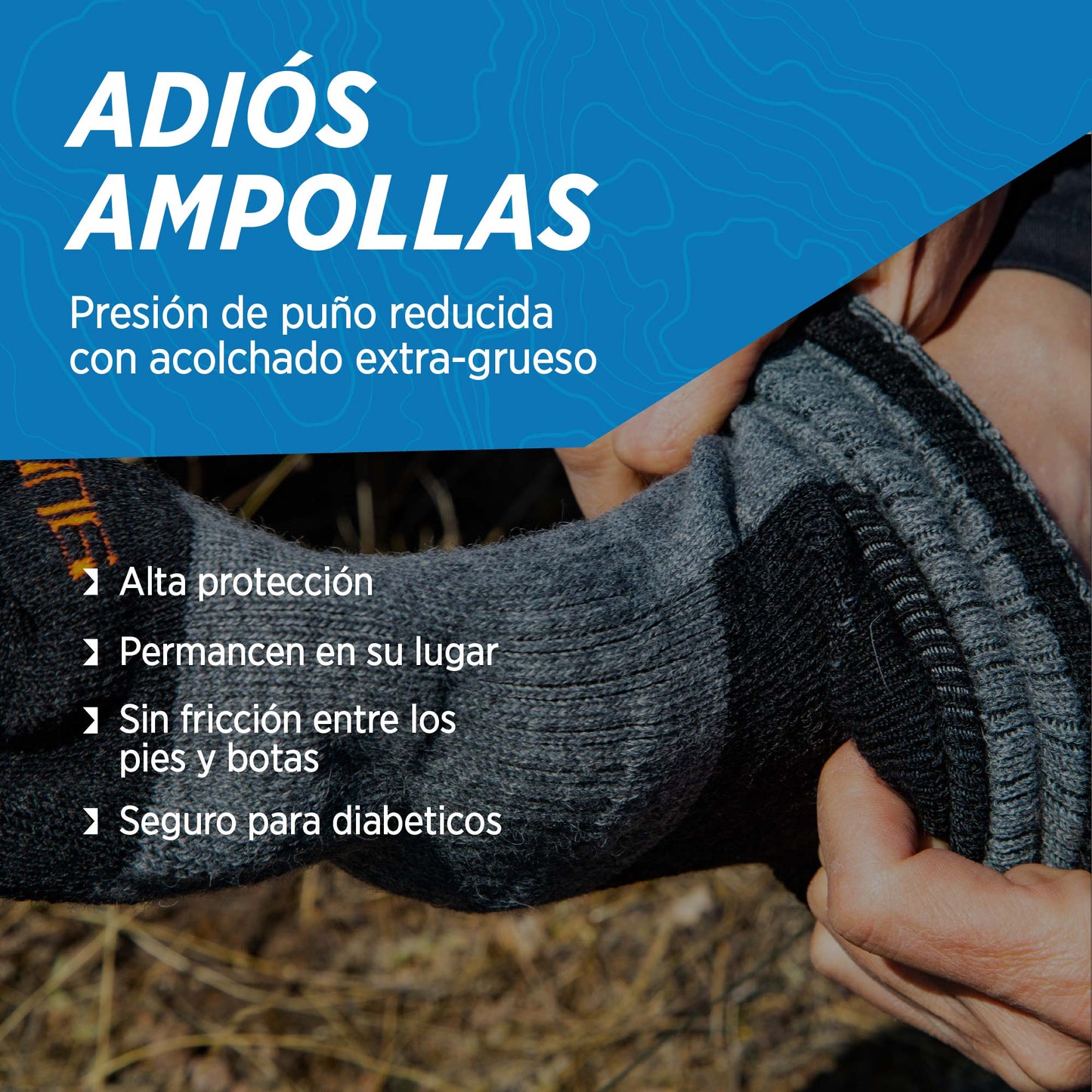 Calcetines de Alpaca Térmicos para Trekking y Montañismo en Invierno AURORA