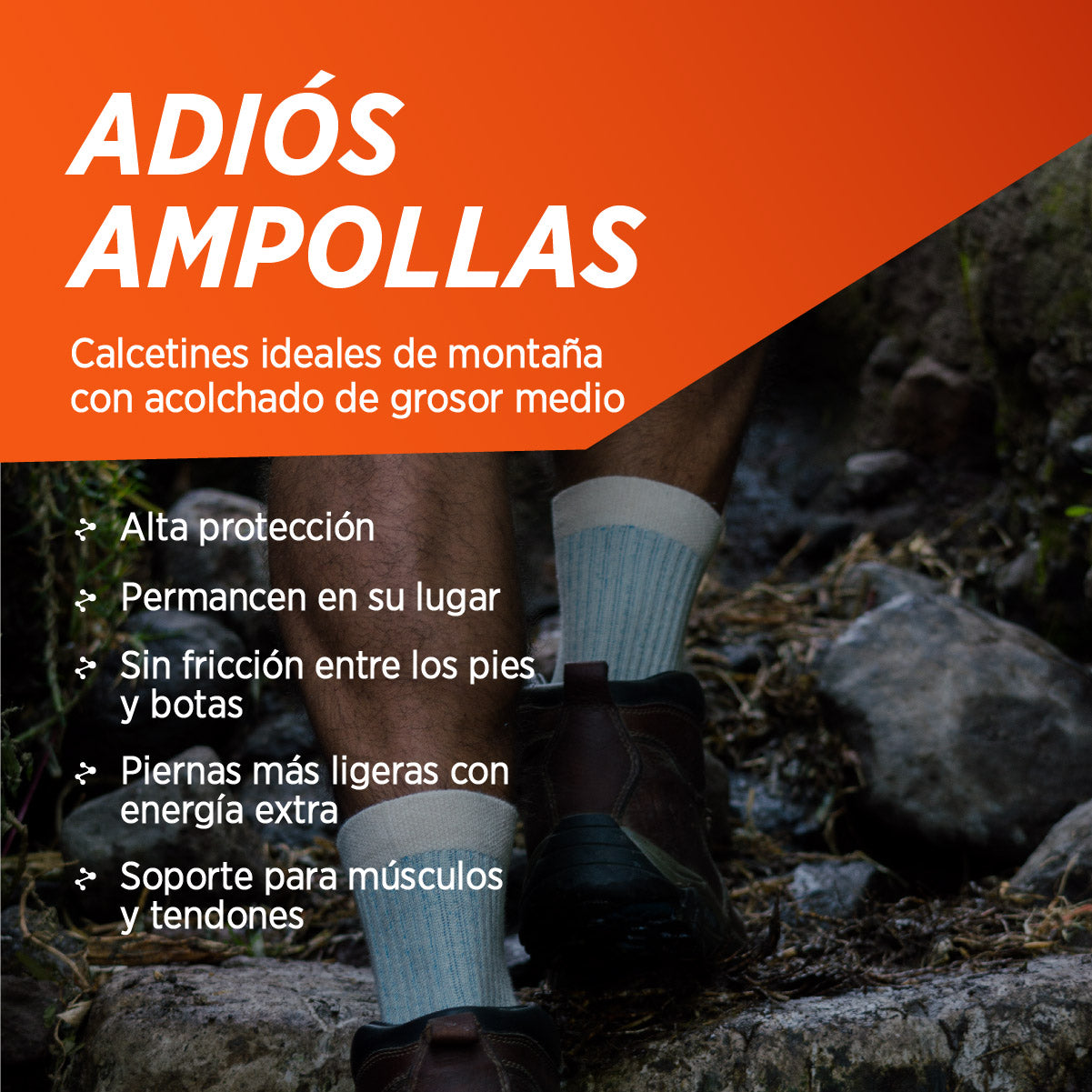 Calcetines ALTURA 2Pack de Algodón Pima Peruano para Trekking Running y Deportes