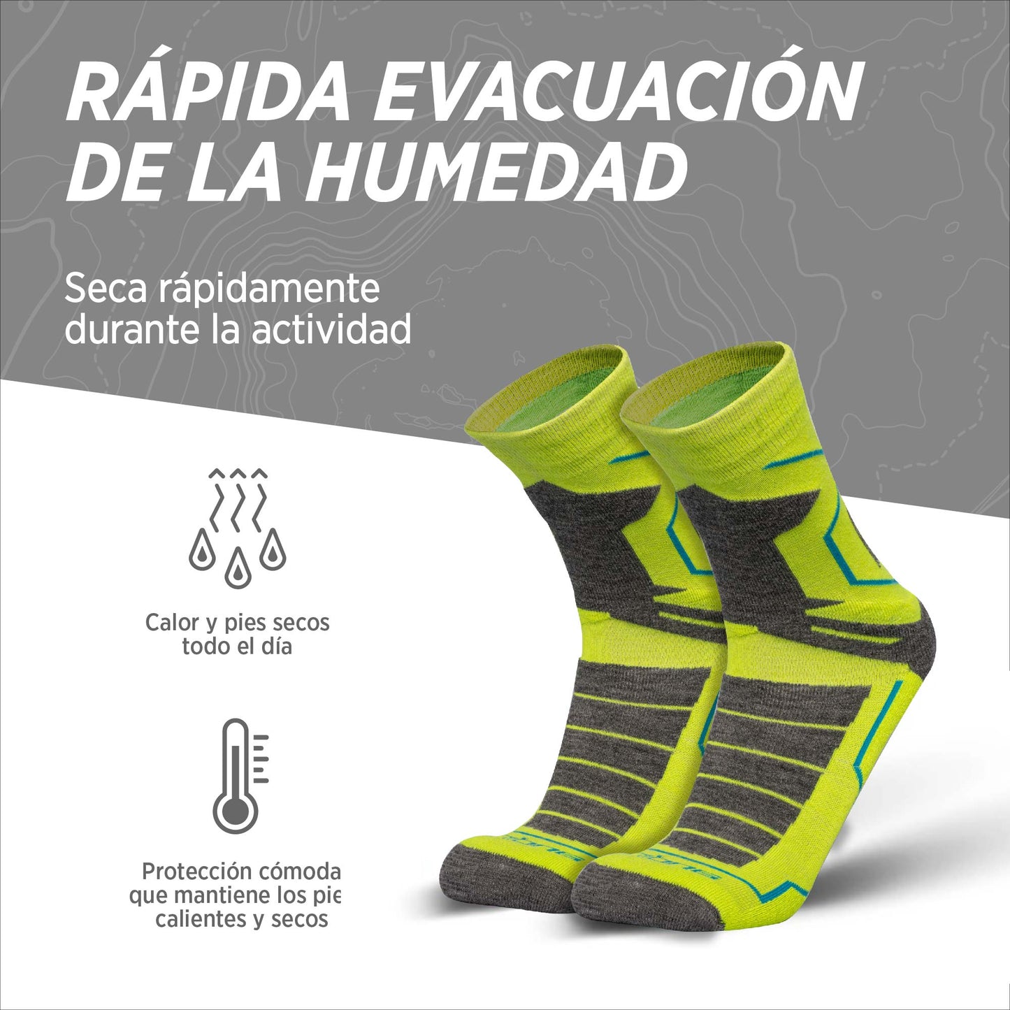 VECTOR Hike & Trek | Calcetines Outdoor Alpaca Premium y Merino