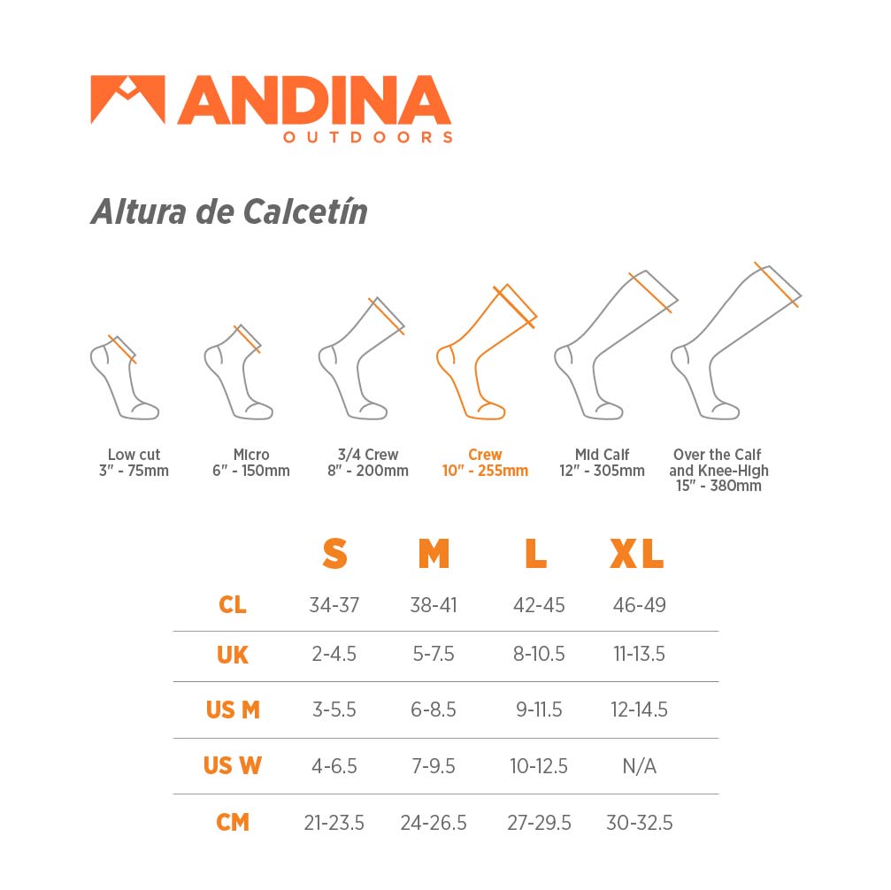 Calcetines de Alpaca Térmicos y acolchados ANDANTE para Trial y Running