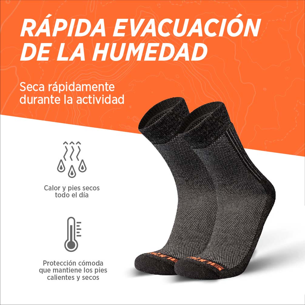 Calcetines de Alpaca Térmicos y acolchados ANDANTE para Trial y Running