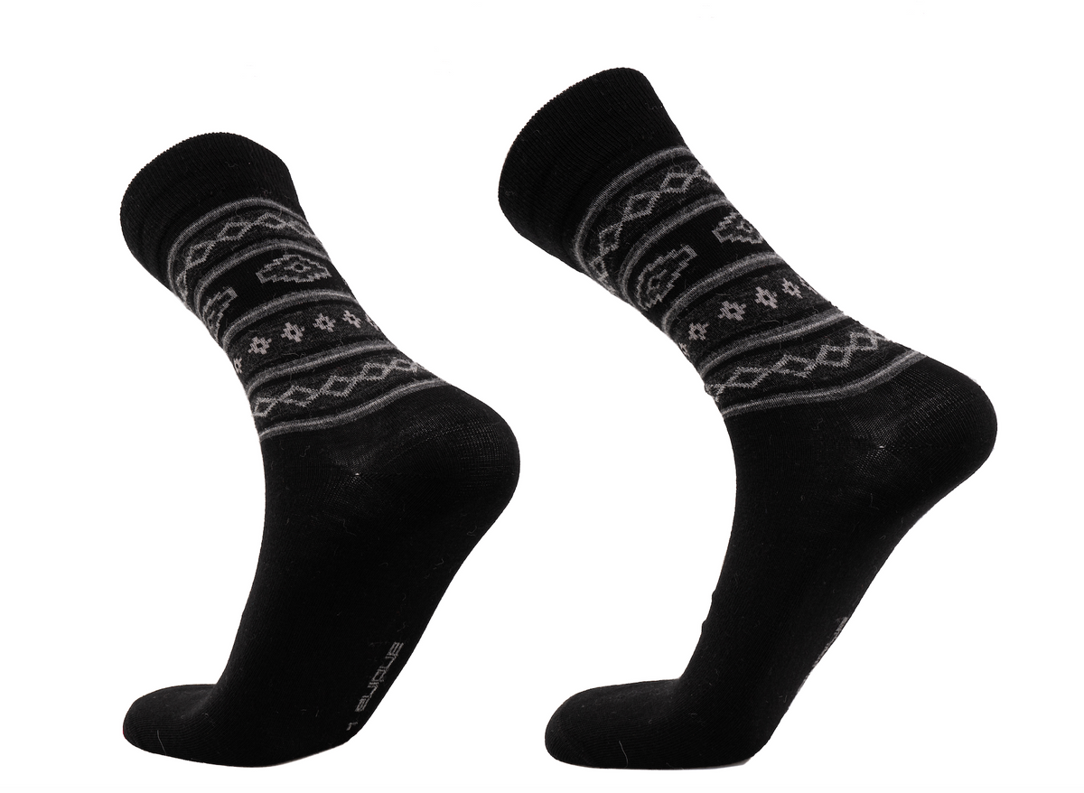 Inka Cross | Calcetines para ciudad y uso diario - Negro / S
