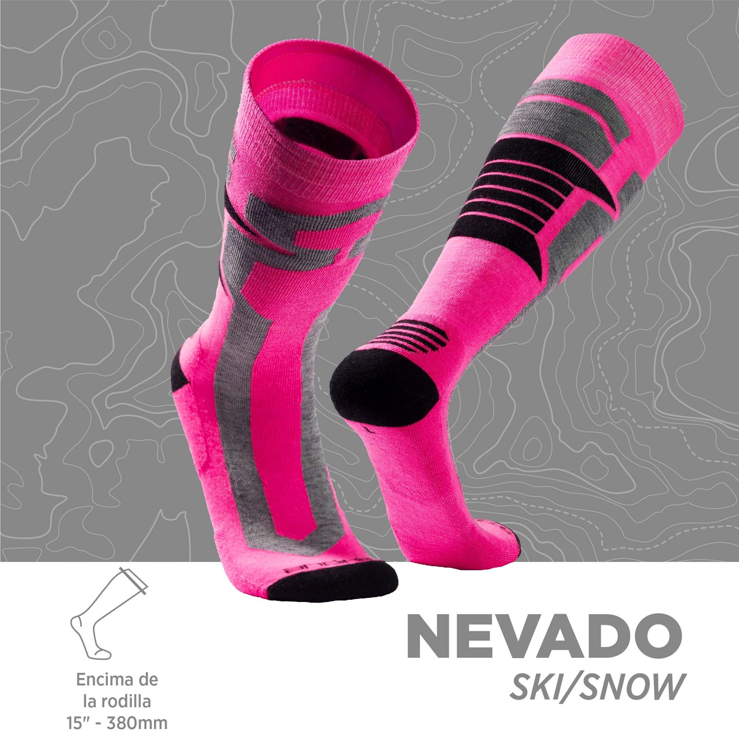 Calcetines Térmicos para Esquiar de Alpaca y Merino NEVADO