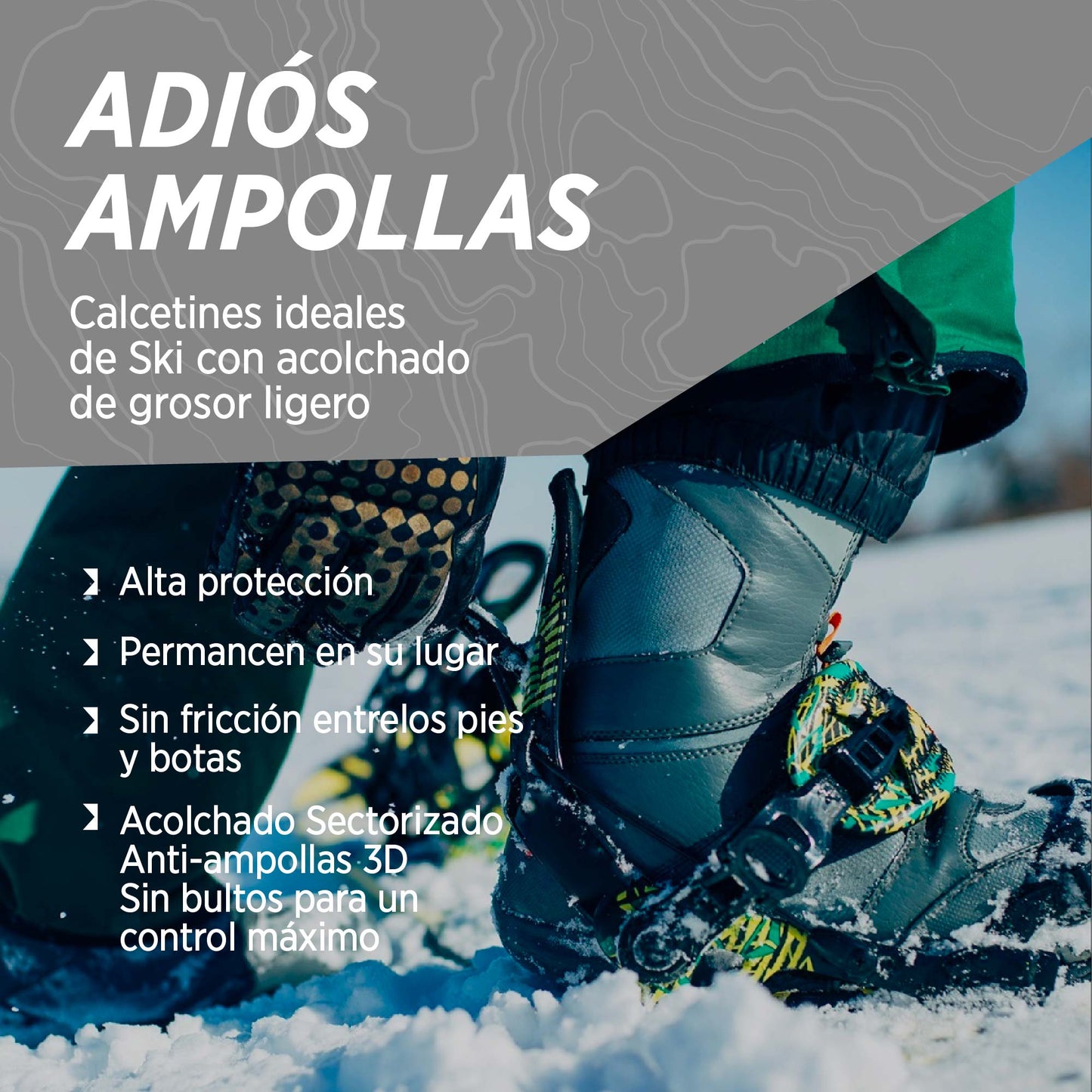 Calcetines Térmicos para Esquiar de Alpaca y Merino NEVADO